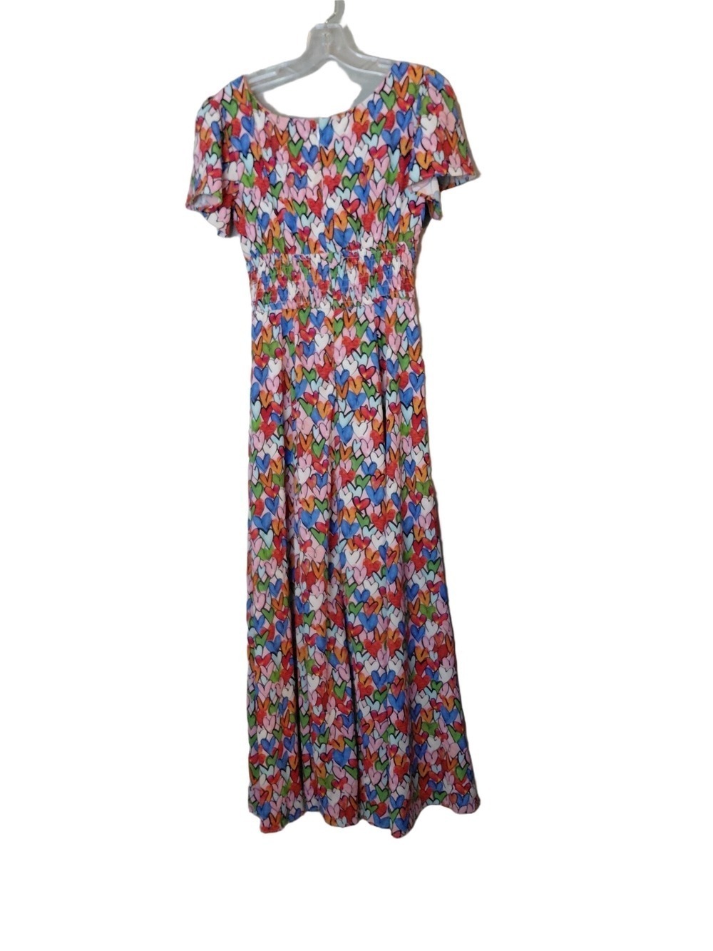 Wayward Fancies Heart Maxi Dress Small 4 Smocked Coquette Romantic - Picture 3 of 11